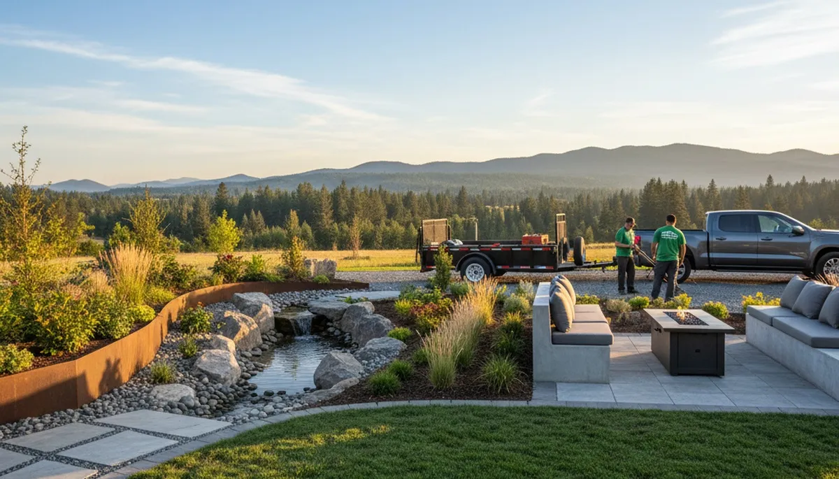 Landscape design services in Spokane, WA for a professional residential yard makeover