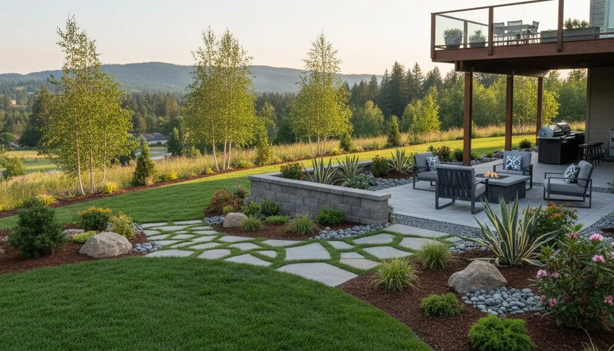 Landscaping crew serving Spokane, WA with professional landscape design and installation