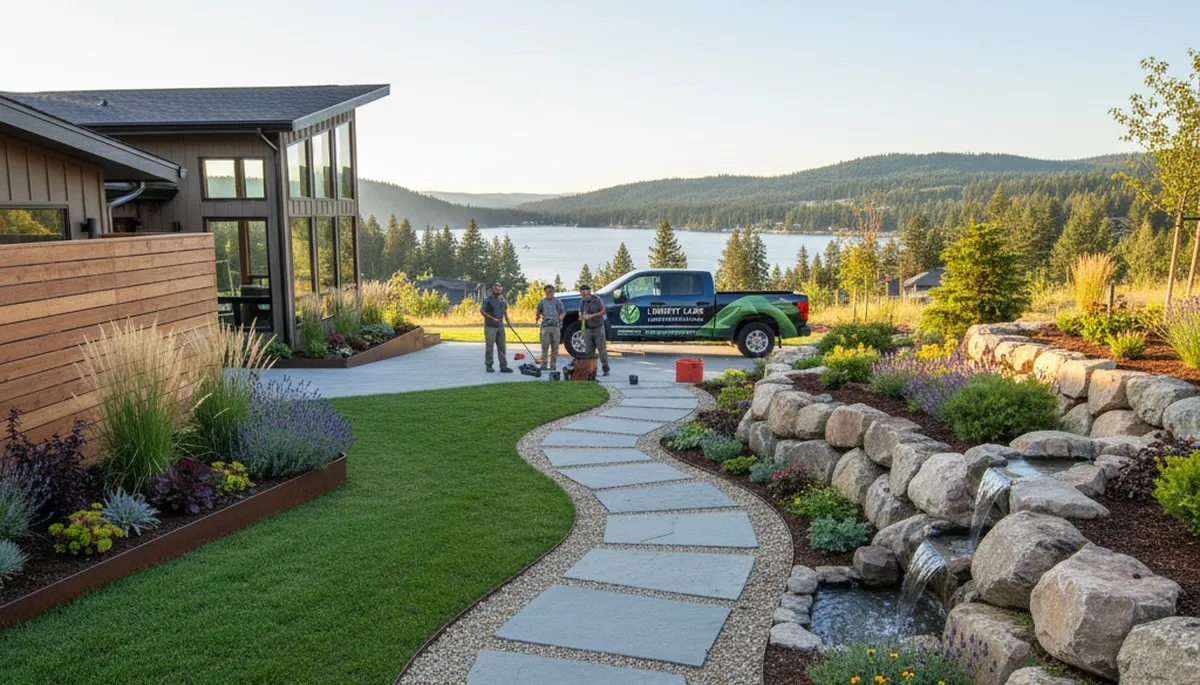 Landscaping team serving Spokane, WA with custom landscape design and installation services